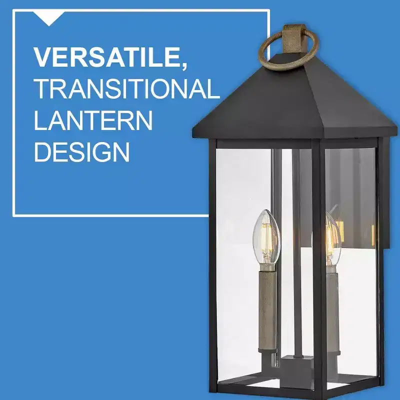 Lark Rhett 2 - Light Wall Light in Black