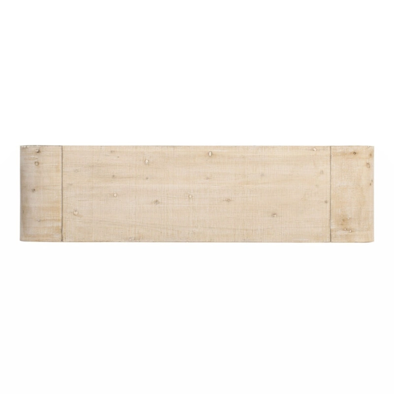 Unique Retro Silhouette Console Table with Open Style, Two Top Drawers