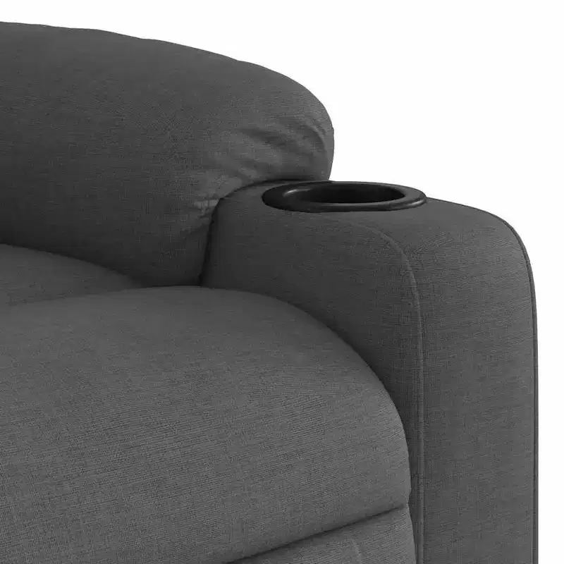Dark Gray Fabric Electric Massage Recliner Chair, 1-Seat