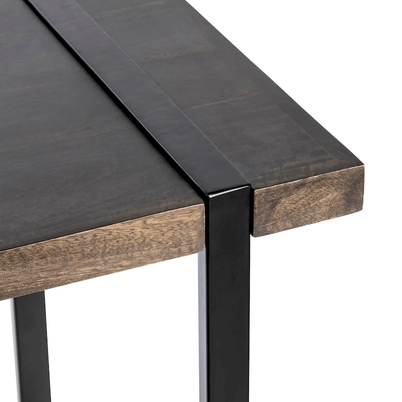 Josie 36W Mango Wood & Metal Standing Desk