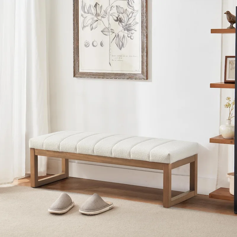 45  Entryway Upholstered Bench Shoe Rack Bench