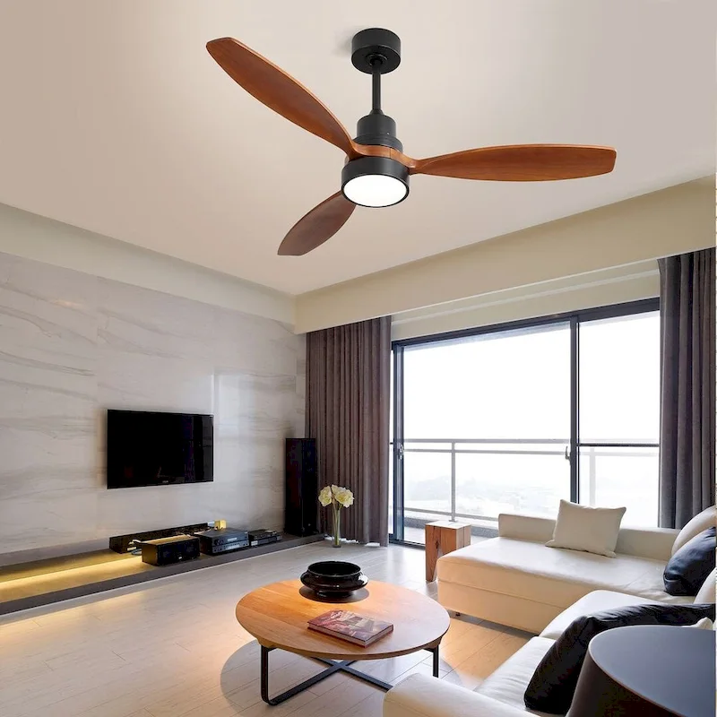 52  Low Profile Ceiling Fan with Light and Remote Control