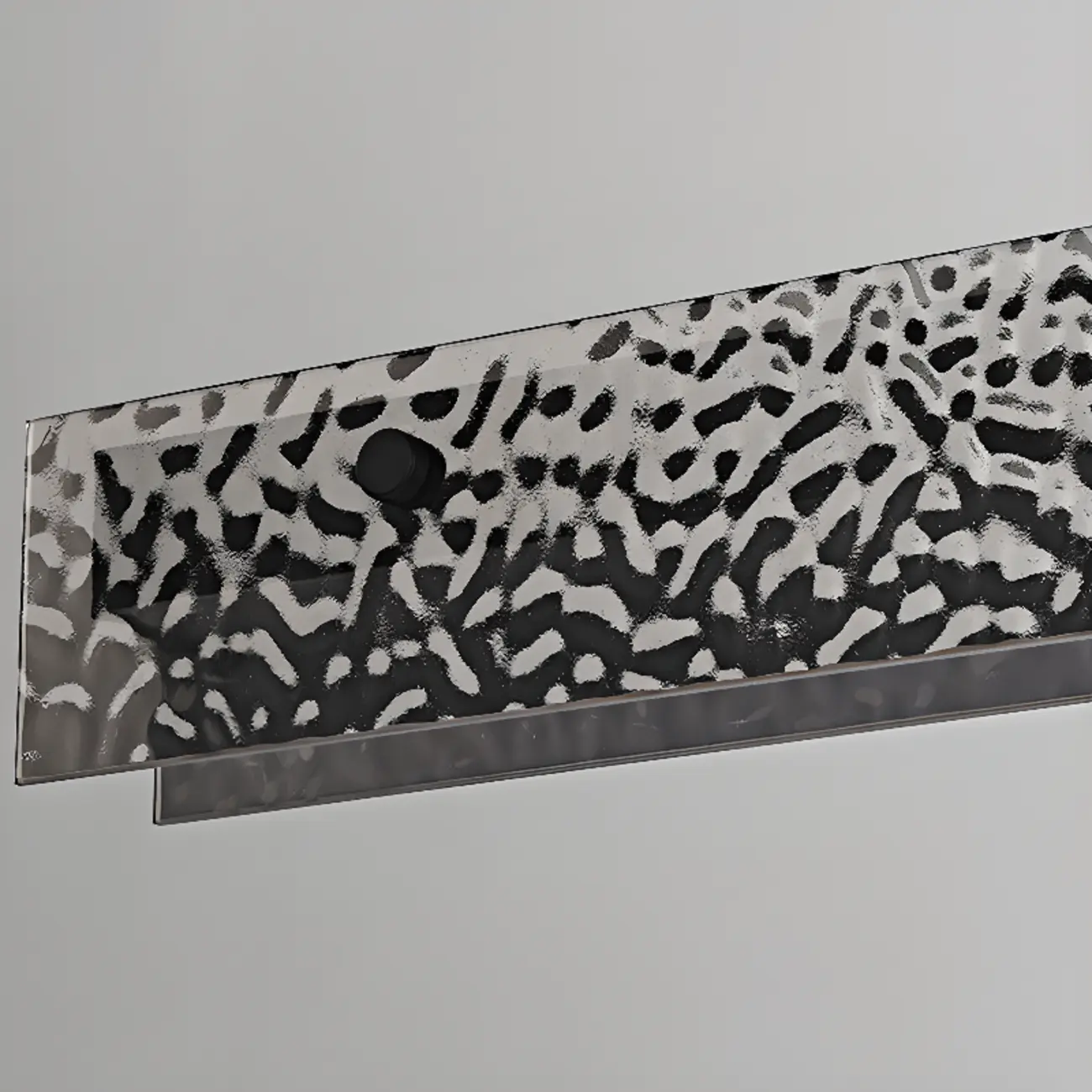 Black Rectangular Dimmable LED Kitchen Island Pendant Light