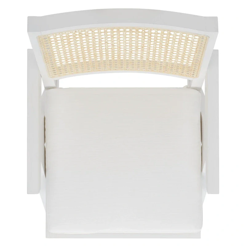 SAFAVIEH Couture Maiju Rattan Arm Chair - 21 In. W x 23 In. D x 34 In. H - 21Wx23Dx34H