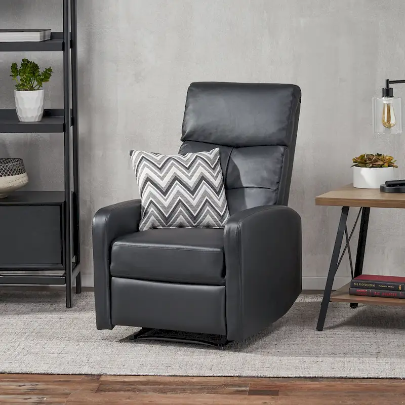 PU Leather Recliner Club Chair