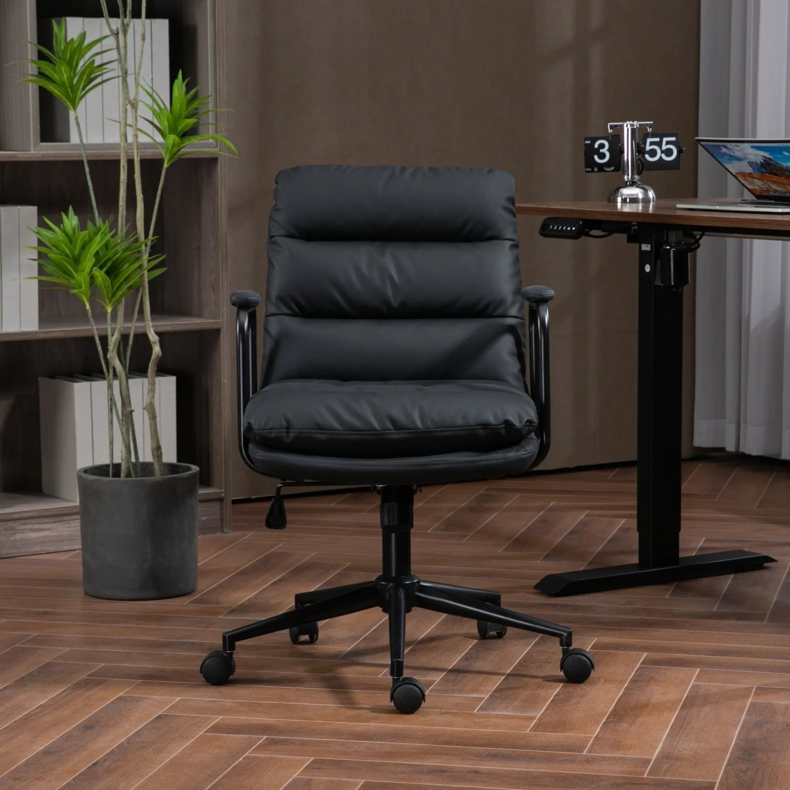 Walker Edison | Ergonomic Faux Leather Computer Rolling Swivel Chair