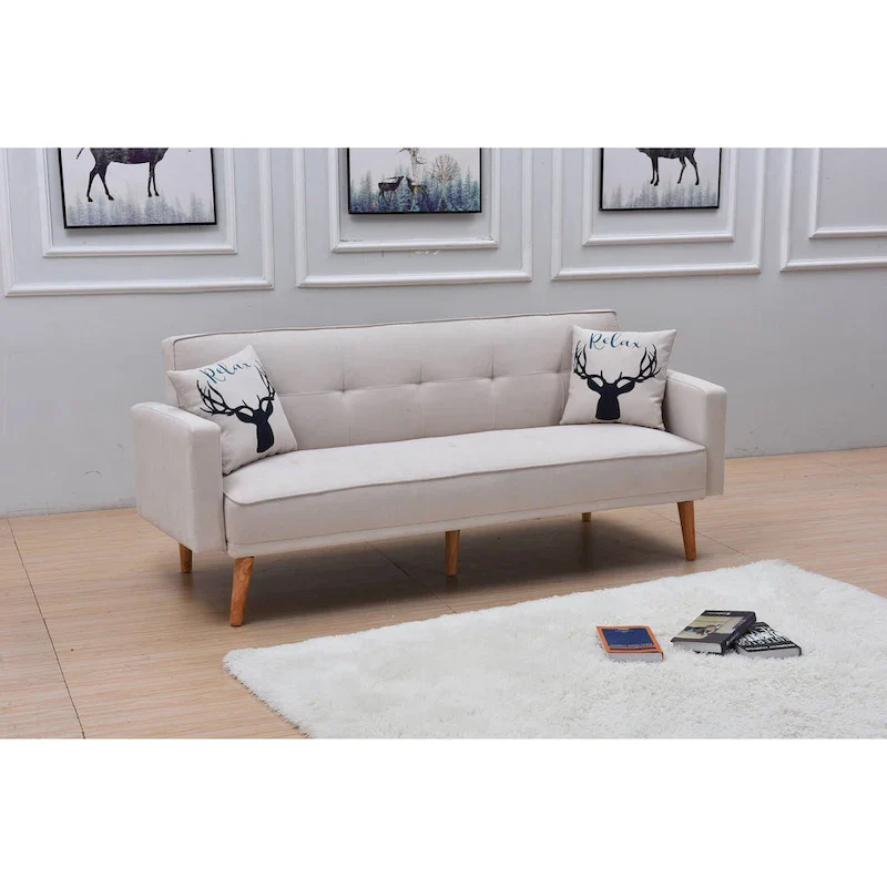 Modern Adjustable 3-position Sleeper Sofa Futon