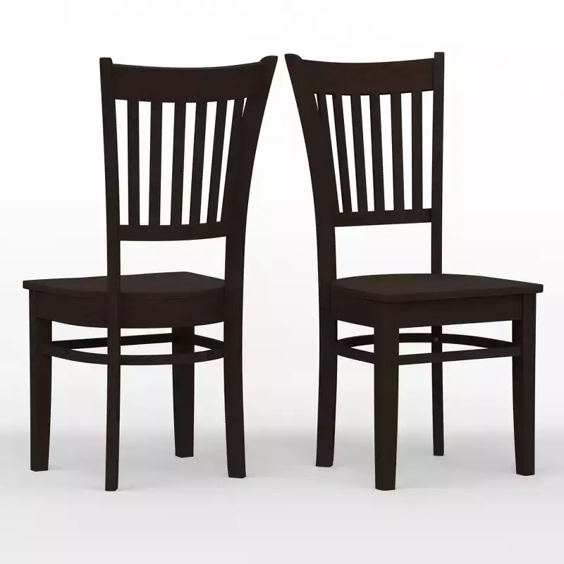 Glenwillow Home Spindle Back Solid Wood Dining Chairs (Set of 2)