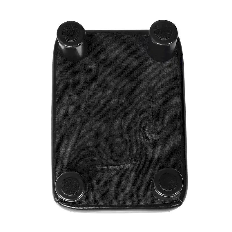 Small Rectangle Footstool PU Leather Ottoman Footrest Modern