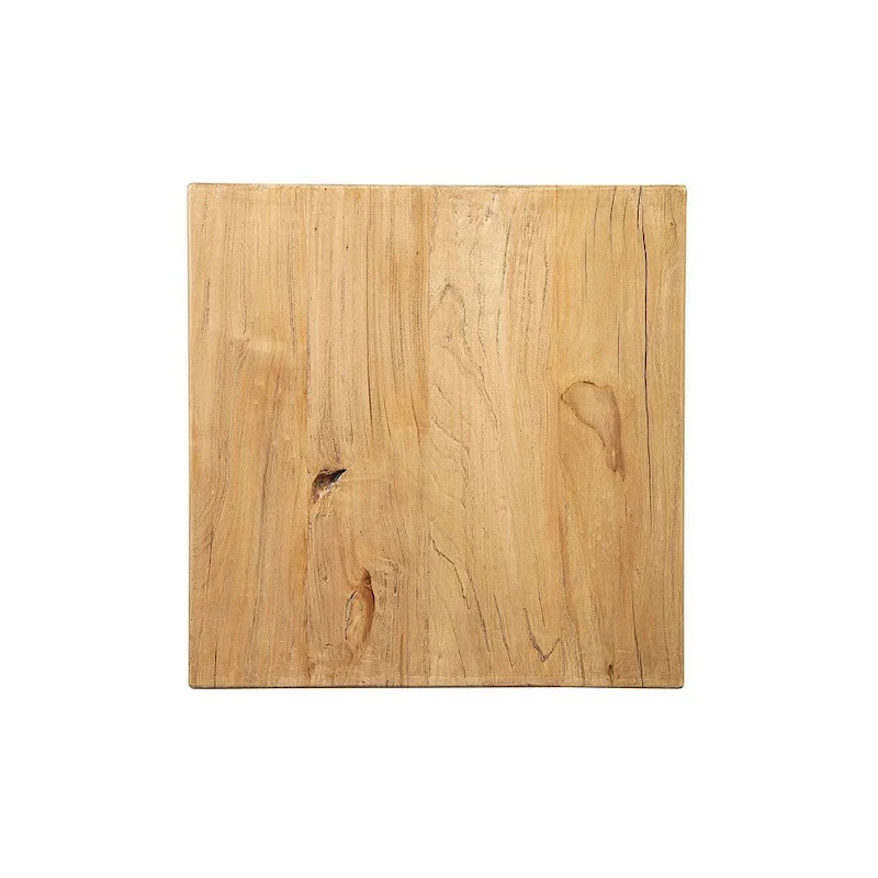 Reclaimed Elm Side Table - Natural Wood