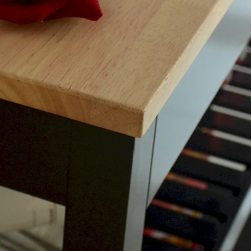 MDF Kitchen Cart with Two Lockable Wheels