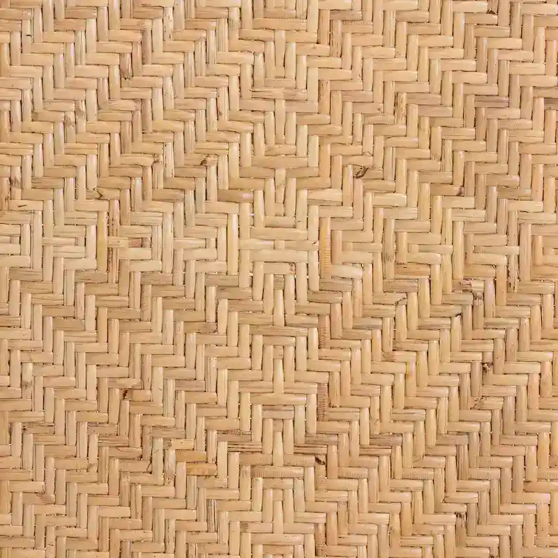 Adrena Modern Bohemian Natural Brown Rattan Stool