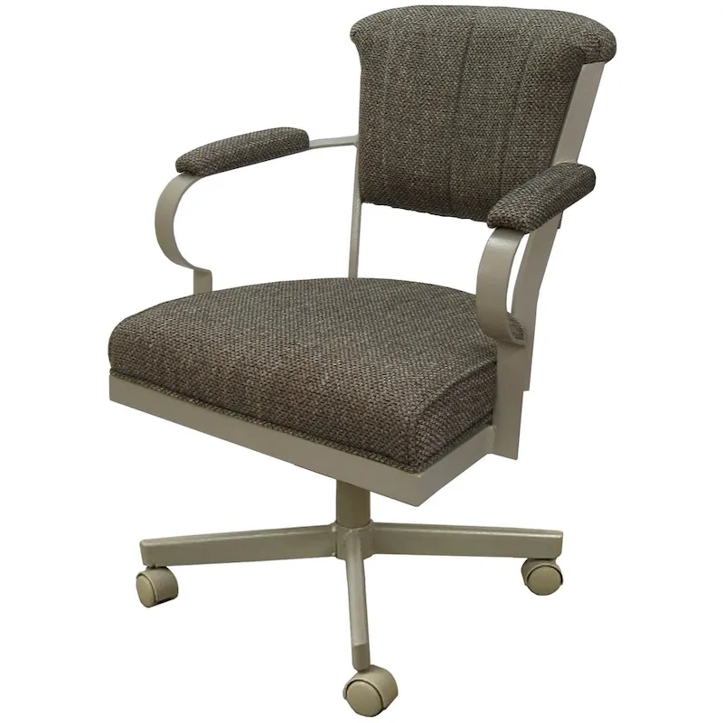 Miami Swivel Metal Caster Chair on Reading Base - 18 High Seat