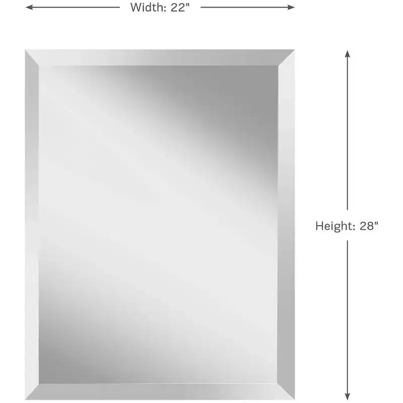Generation Lighting Infinity 28 High Rectangular Wall Mirror