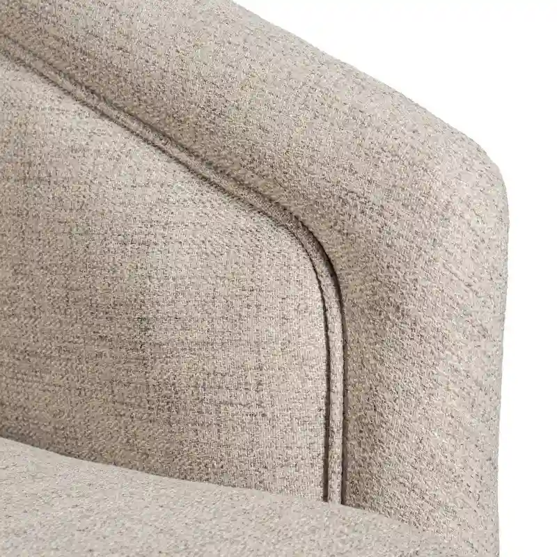 Barrel Accent Chair with 360 Swivel Vinyl Wrapped Base