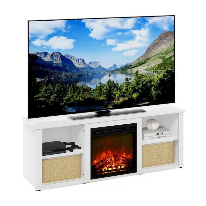60 Inch TV Stand with Fireplace