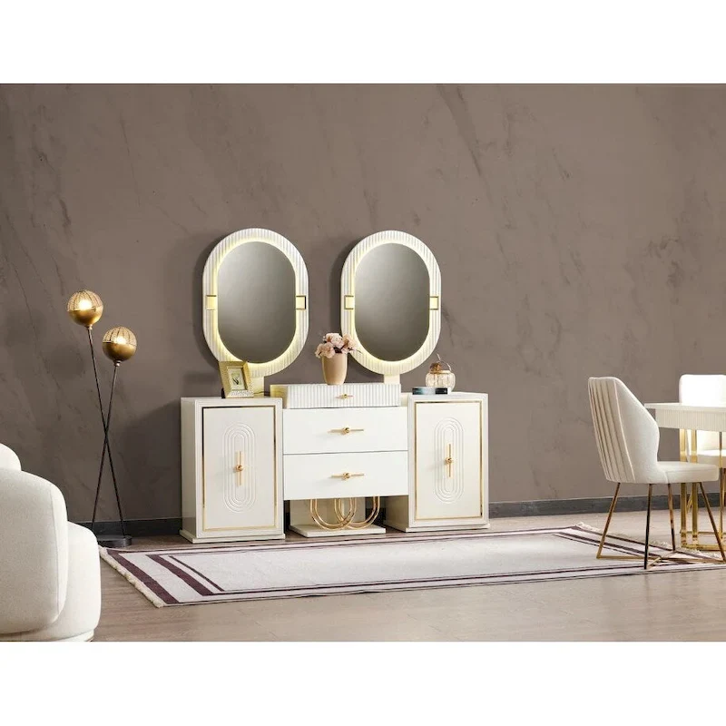 Marsille Modern Buffet With Mirror For Dining Room