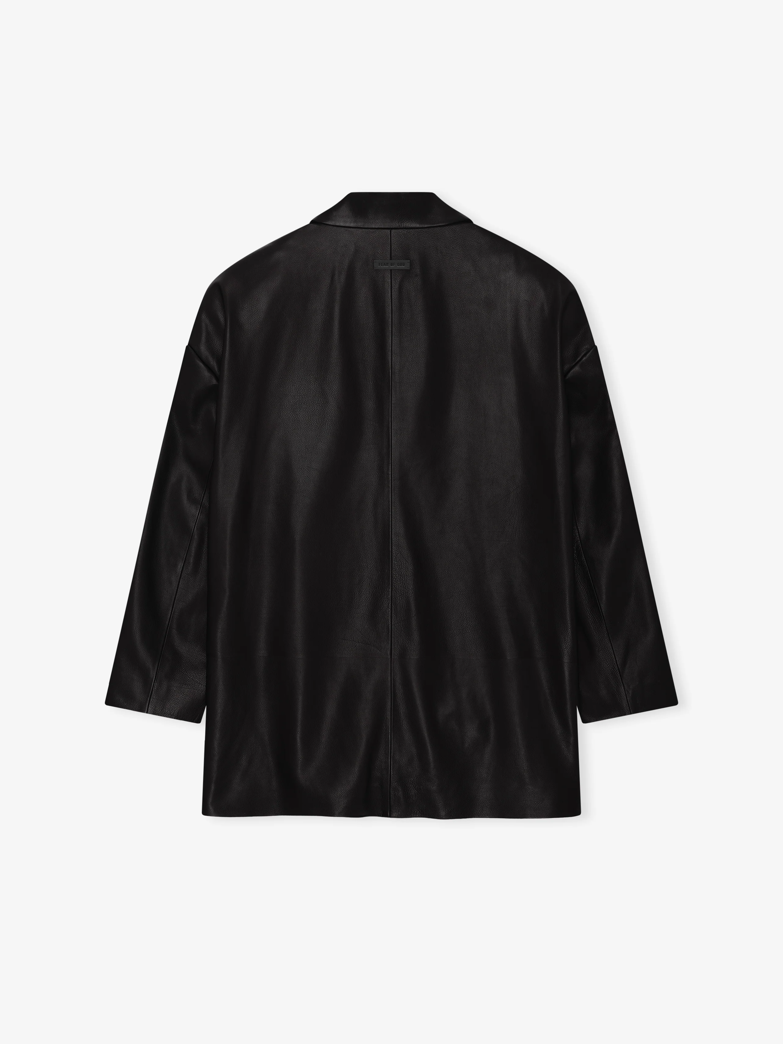 Leather Relaxed Blazer