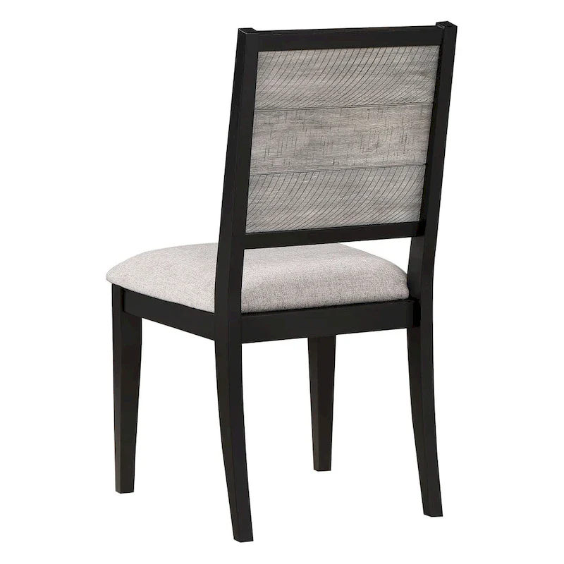 Centera Grey and Black 7-Piece Dining Table Set