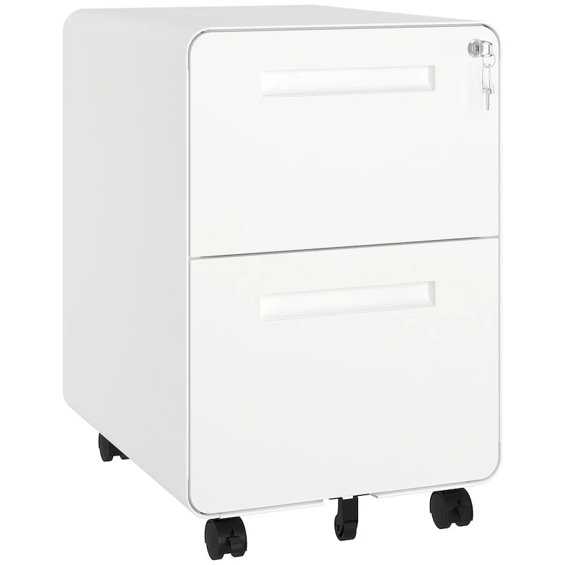 Modern 24.8  2-drawer Rolling Locking Steel File Cabinet