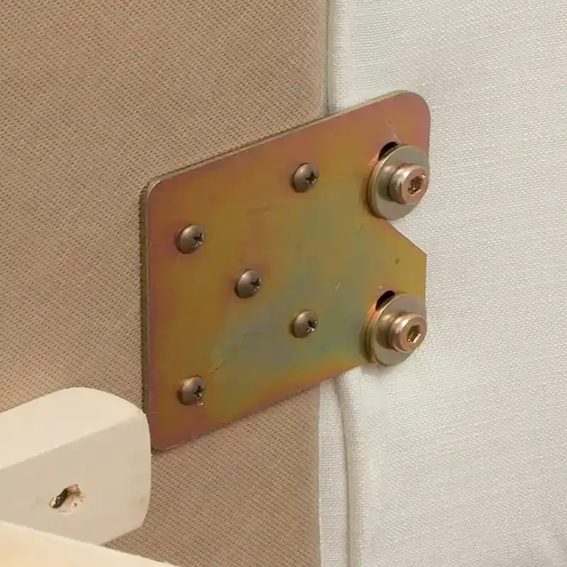 Chateau Fabric Upholstered Shelter Panel Bed Frame