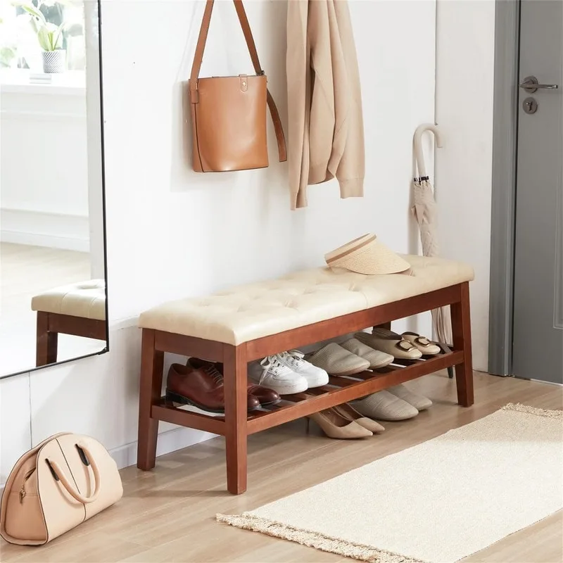 Shoe Bench Entryway - 43.3 D x 14 W x 18 H