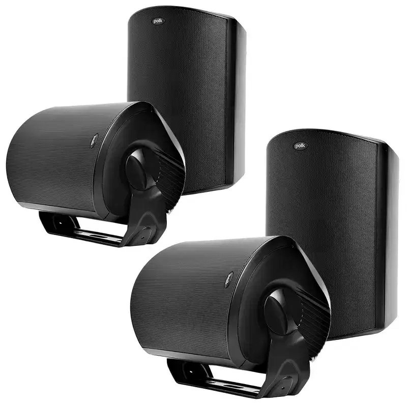 Polk Audio Atrium 8 All Weather Outdoor Loudspeakers - 4 Pack (Black)