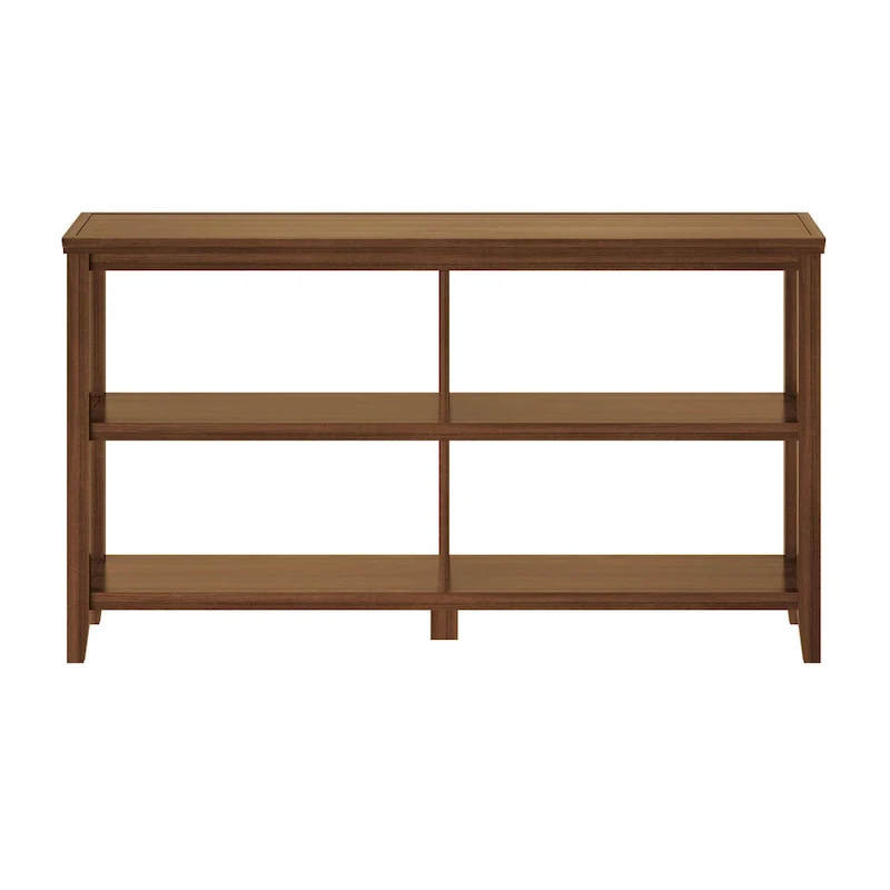 Walnut 2-Shelf Bookcase - 54