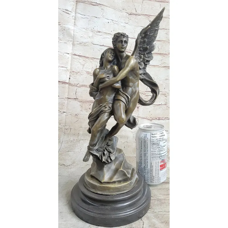 Signed Jean Debut Eros And Psyche Greek Mythology Venus Bronze Statue Sculpture