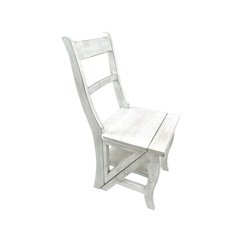 Carolina Living Folding Library Chair - Antique White