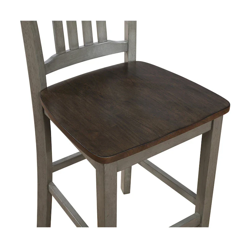 The Gray Barn Simmons Antique White and Brown 5-piece Dining Set