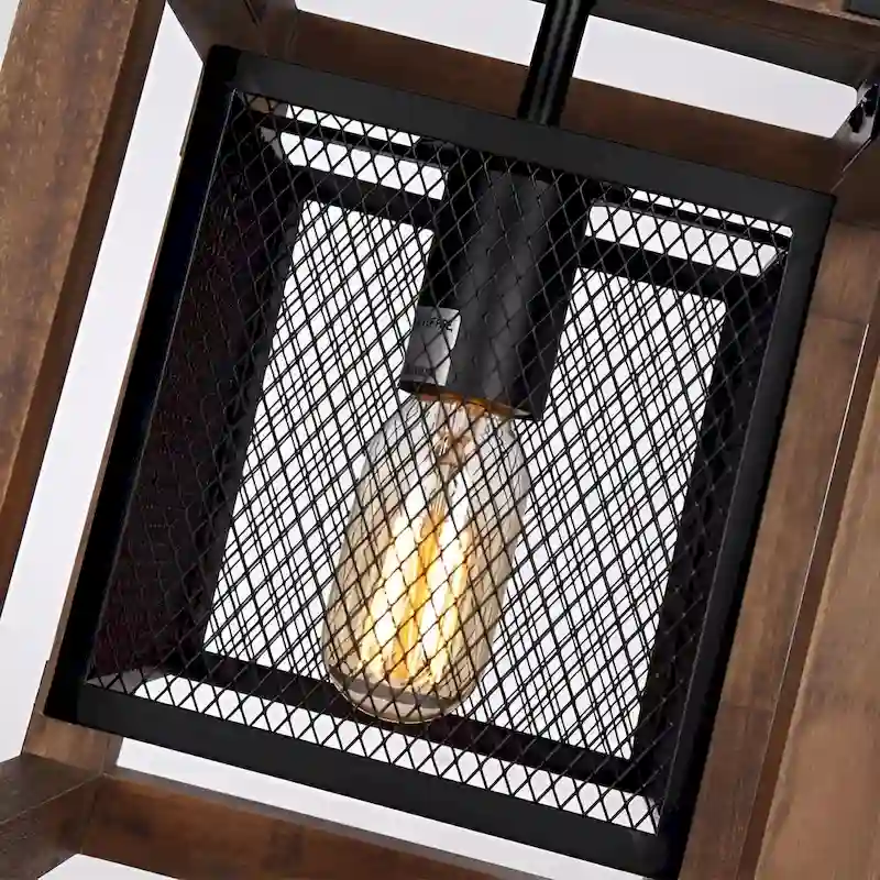 Ancient Style Pendant Chandelier (Brown/Black) Dempster - 1 Light