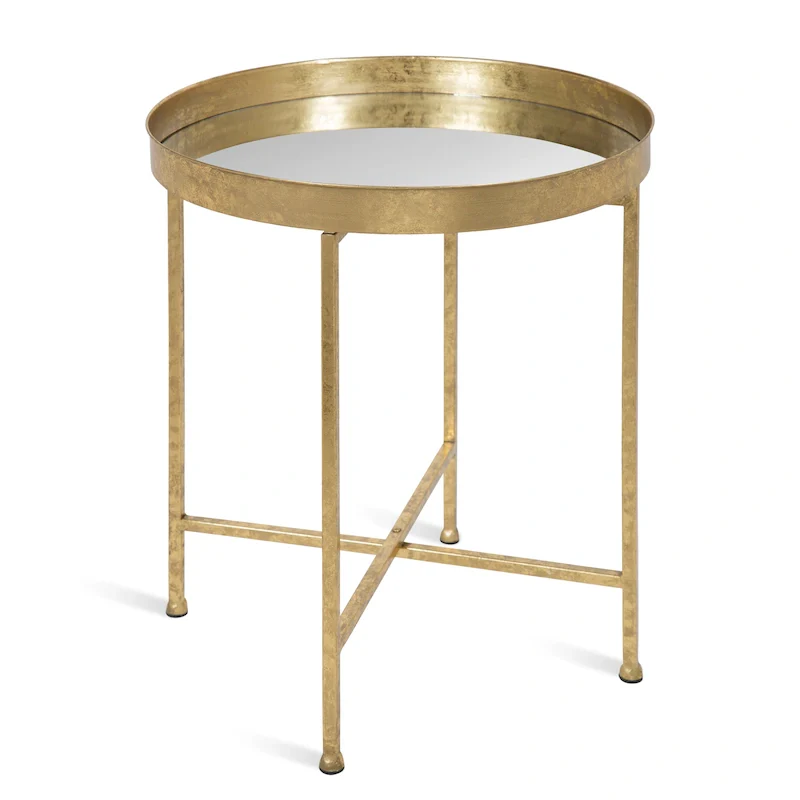 Celia Round Metal Side Table - 18.25x18.25x22