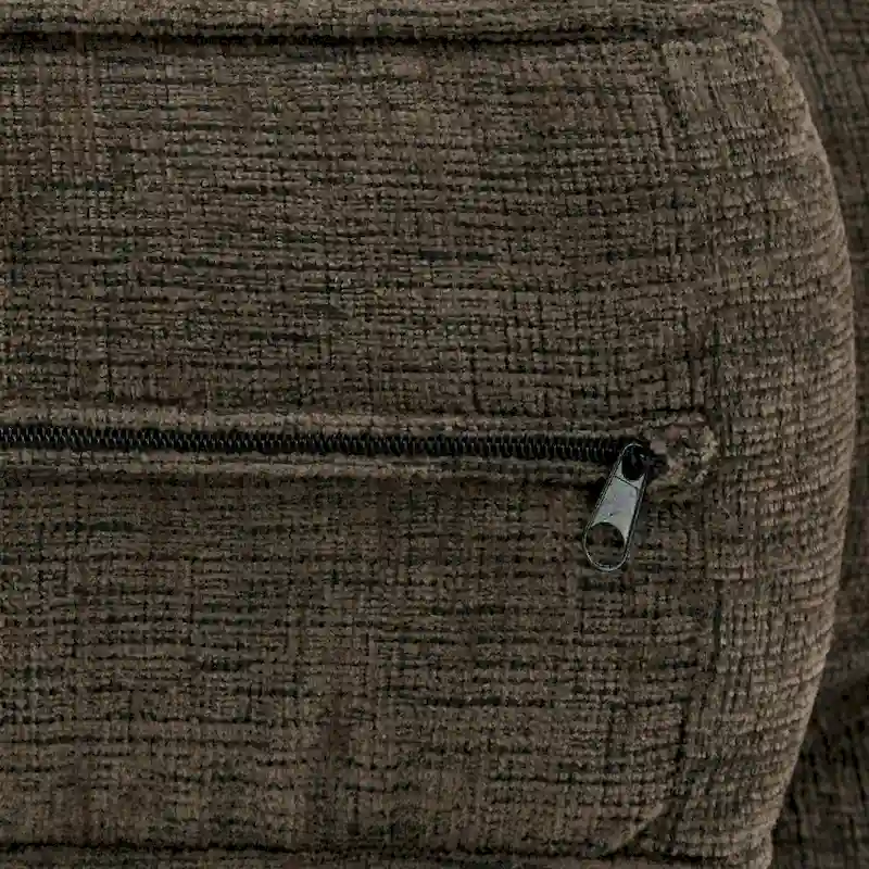 Fabric-cushioned square armchair sofa