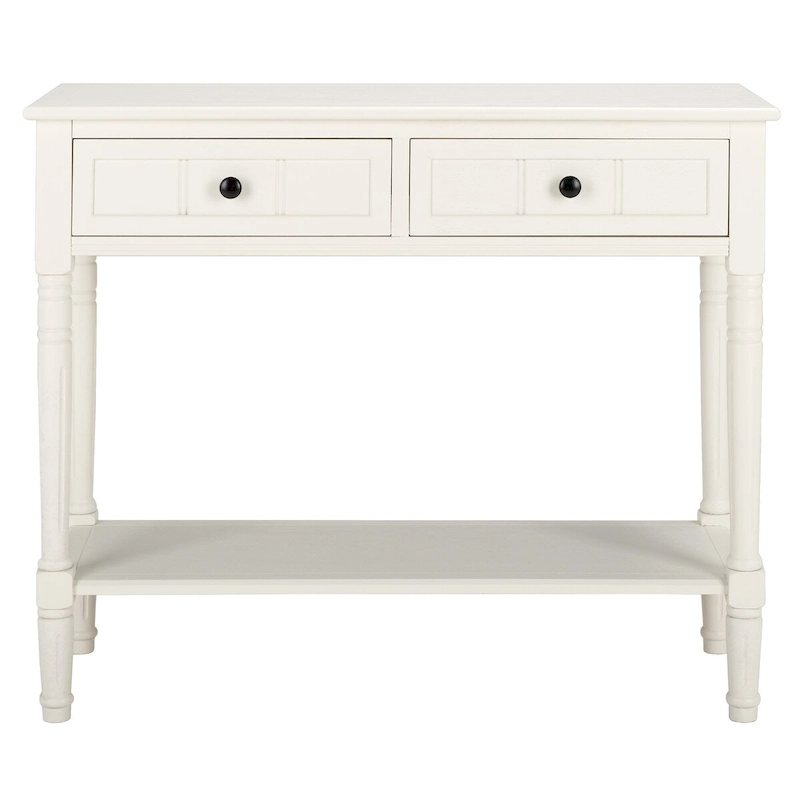 SAFAVIEH Camilla Grey 2-Drawer Console Table - 35.8 x 13.8 x 29.5 - 36Wx14Dx30H
