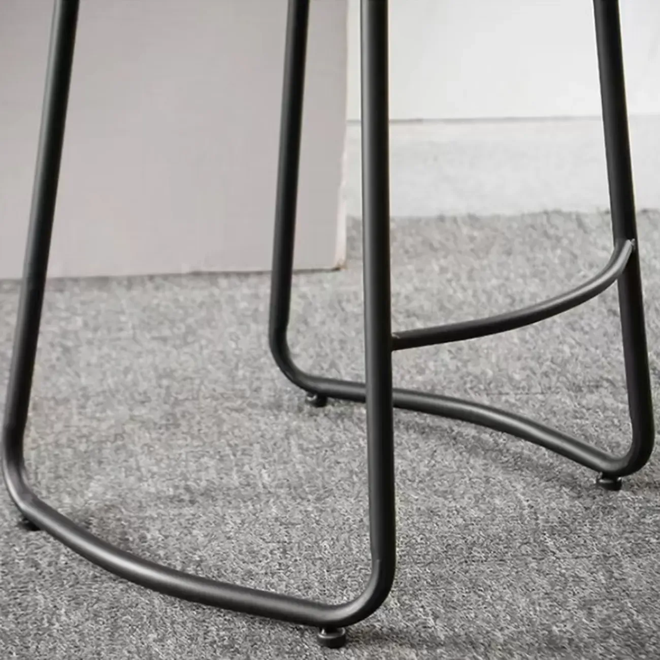 Natural Wood Saddle Seat Backless Counter Bar Stools