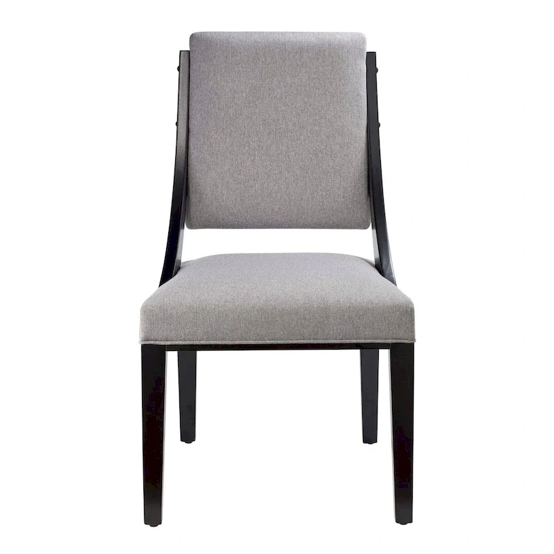 Fabric Upholstered Dining Chairs – Set of Two