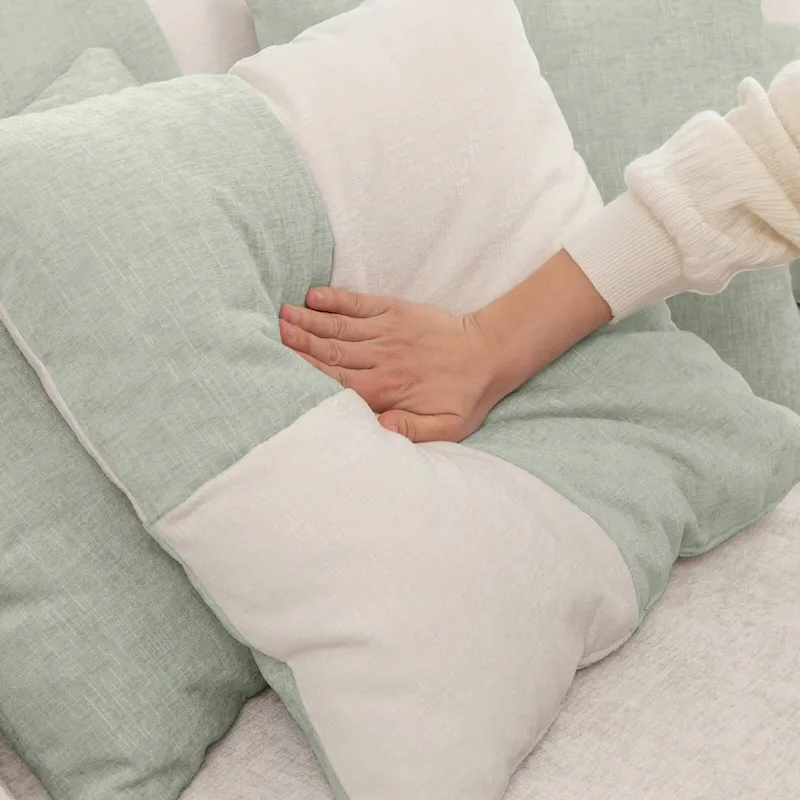 Modern Round Barrel Accent Chair with Ottoman - Velvet Lounge Sofa