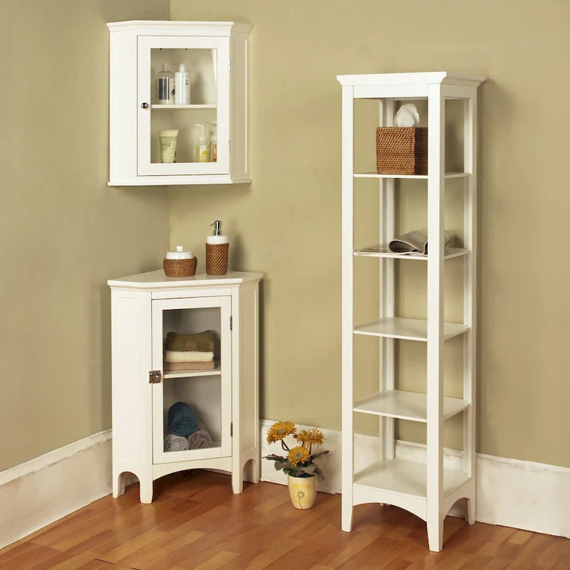 Freestanding Linen Tower - 13L x 15W x 63H
