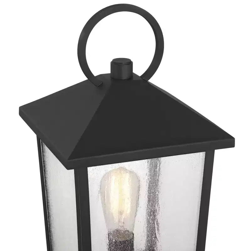 John Timberland Westmont 20 3/4 High Sand Black Outdoor Pier Light