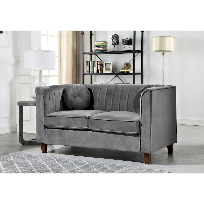 Boton Chesterfield Loveseat