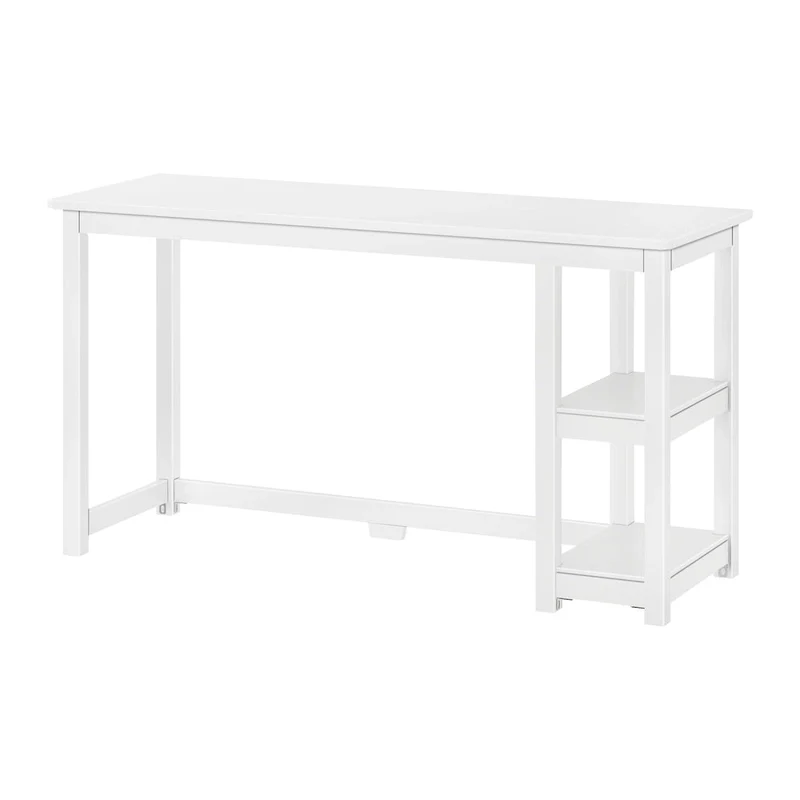 Computer Desk with Bookshelves - Wood Finish