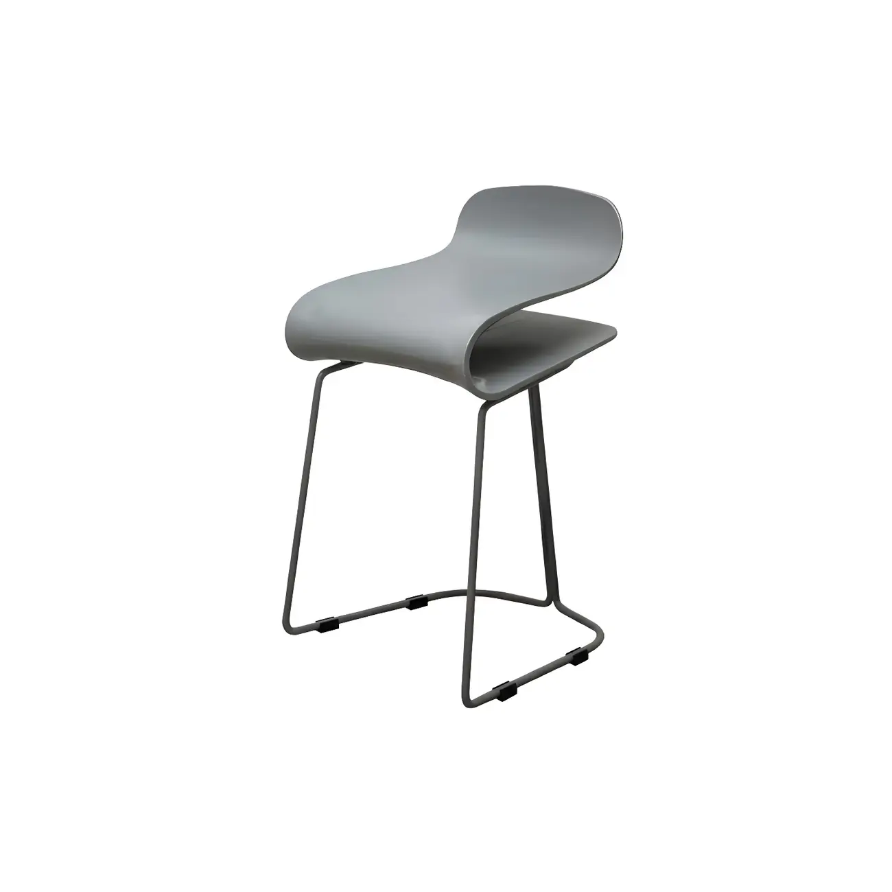 Acrylic Sleek Durable Backless Counter Height Bar Stool