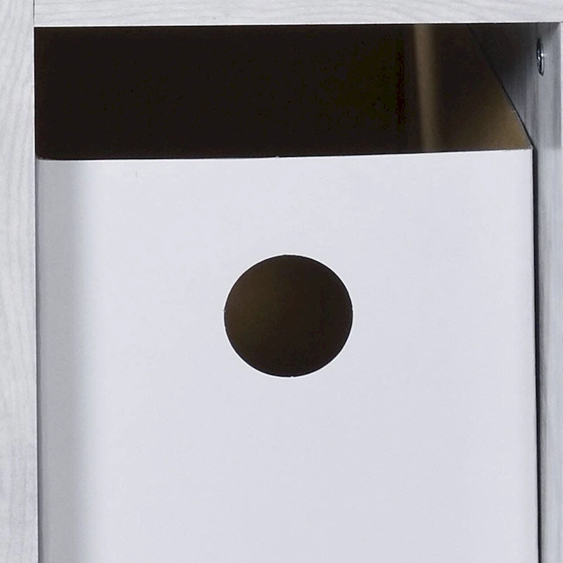 37 Antiqued White Computer Desk