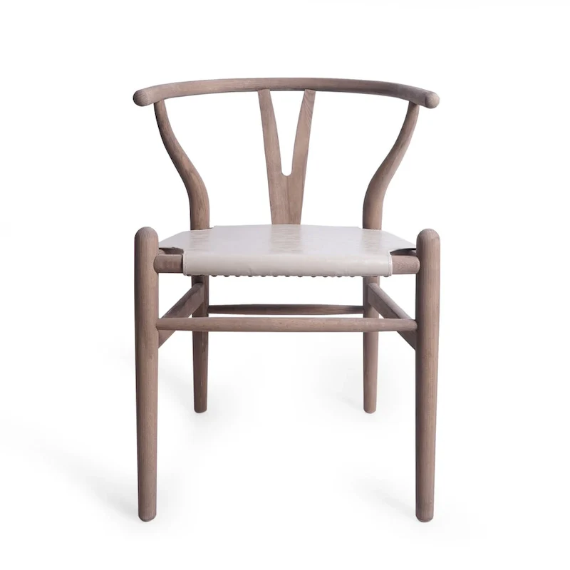 Ash Wood Dining Chairs Set of 6 - Mid-Century Modern Style