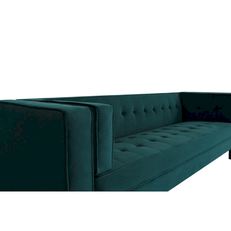 Viola Velvet Cushion 3-Seater Sofa Couch by Christopher Knight Home