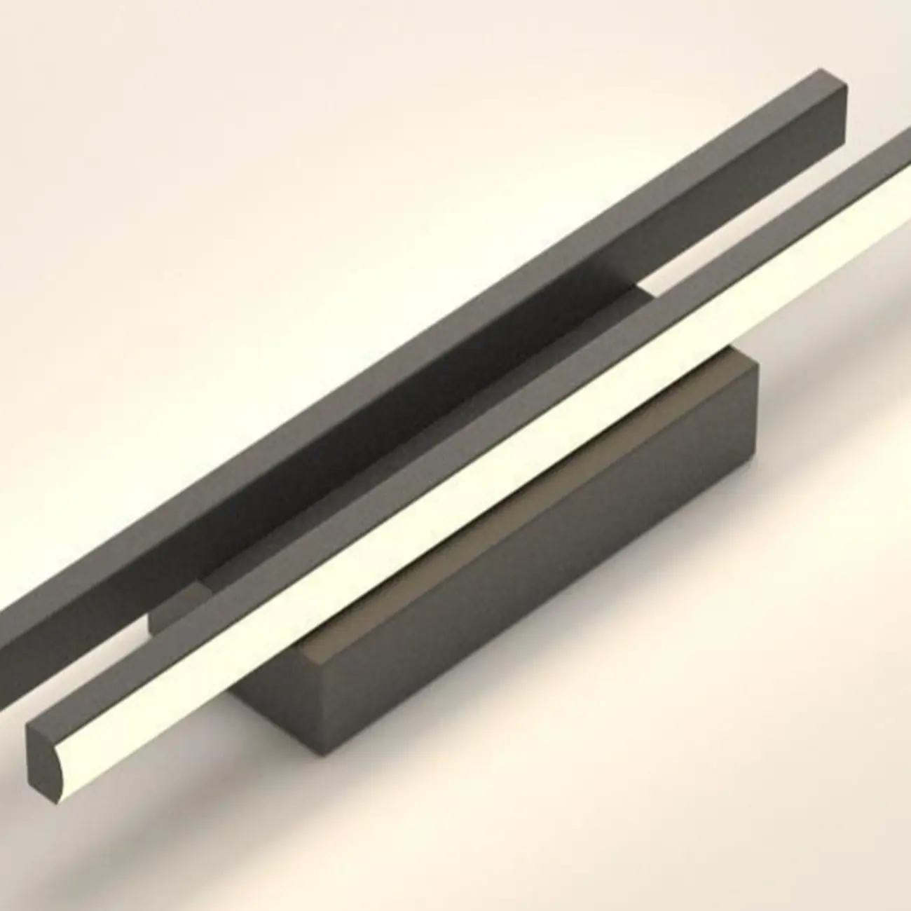 Modern Linear Wall Sconce with Silica Gel Shade