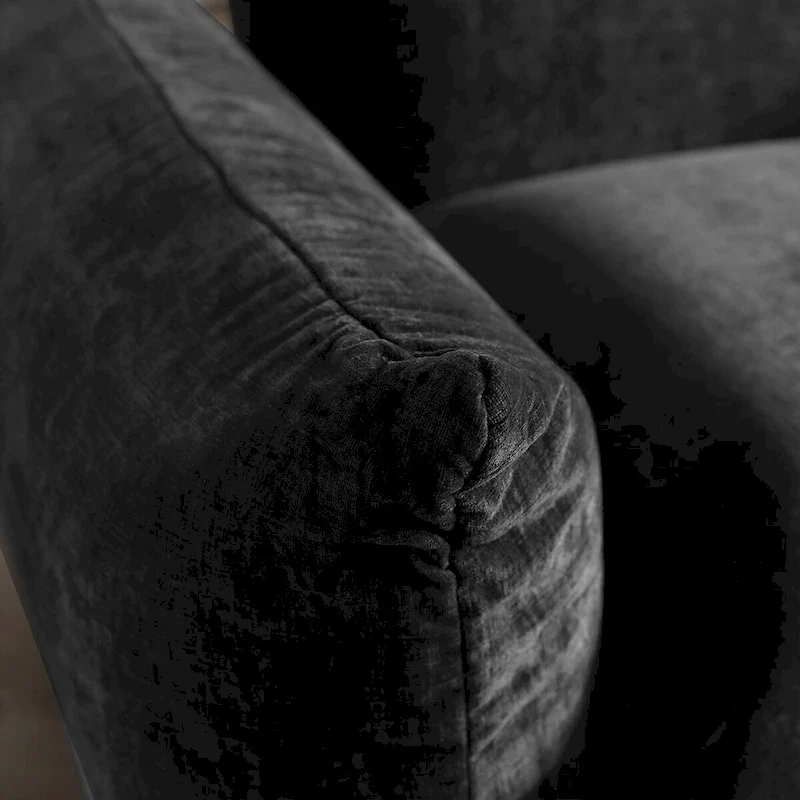 L-Shape Sectional Sofa with Ottoman - Chenille Modular Couch