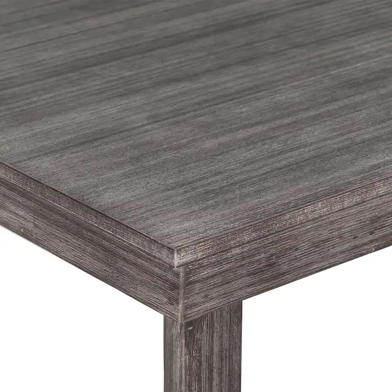 5 Pcs Counter Height Dining Table Set, Solid Wood Kitchen Dining Table Set with Rectangular Dining Table and 4 Dining Chairs