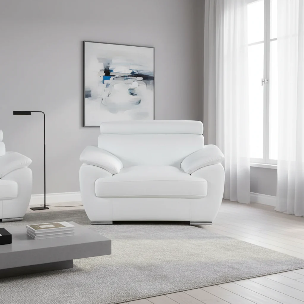 Genuine Leather Chair and a Half - 38